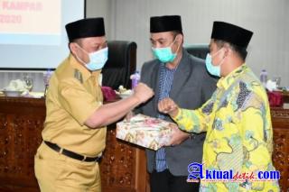 Paripurna DPRD Kampar Tentang KUA-PPAS APBD Kampar 2021 dan 10 Ranperda 2020